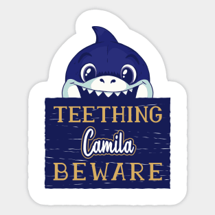 Camila - Funny Kids Shark - Personalized Gift Idea - Bambini Sticker